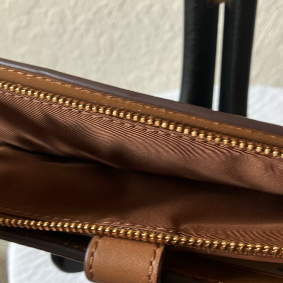 Coach: Tan Smith Leather Skinny Wallet - Picture 10 of 12